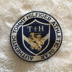 Tommy Hilfiger Blue and Gold Emblem Patch